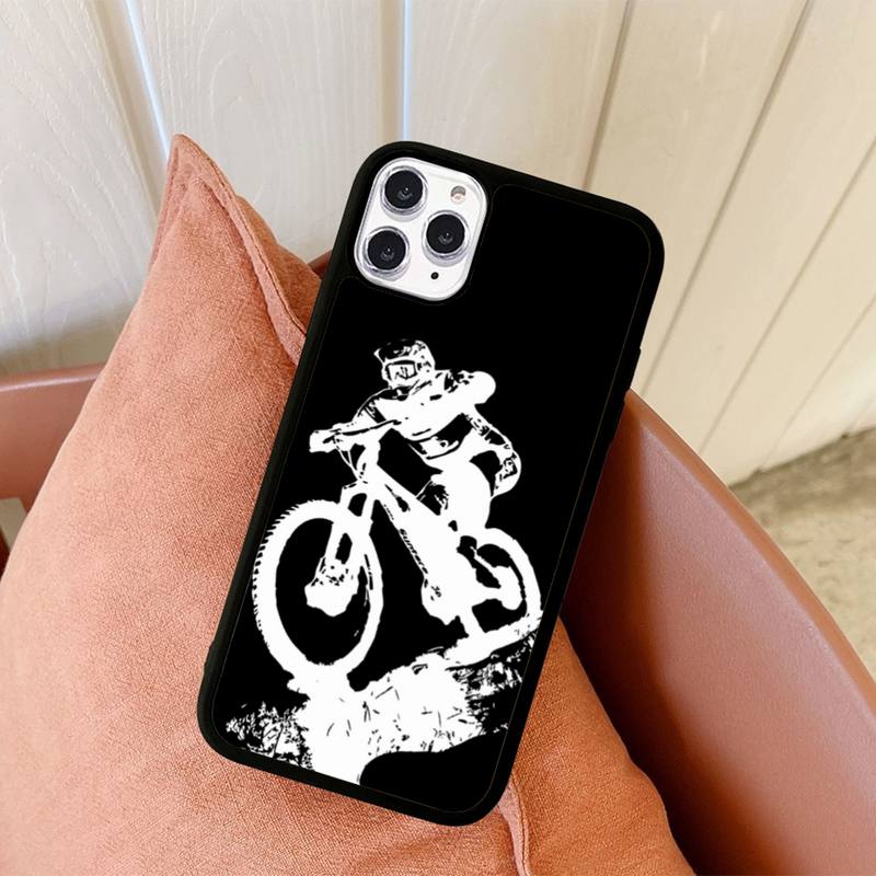 Husă Telefon Sport Bicicletă Silicon PC+TPU pentru iPhone 11 12 13 Pro Max 8 7 6 Plus X SE XR Fundas Dur