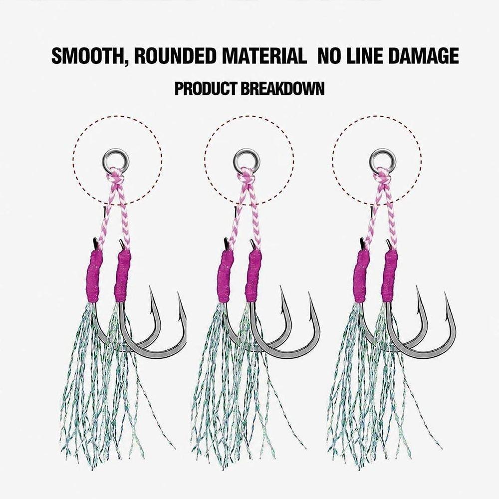 50pcs Solid Ring Fishing Split Rings 50pcs Pack Jig Rings Assist Hook Rings  Freshwater Fishing