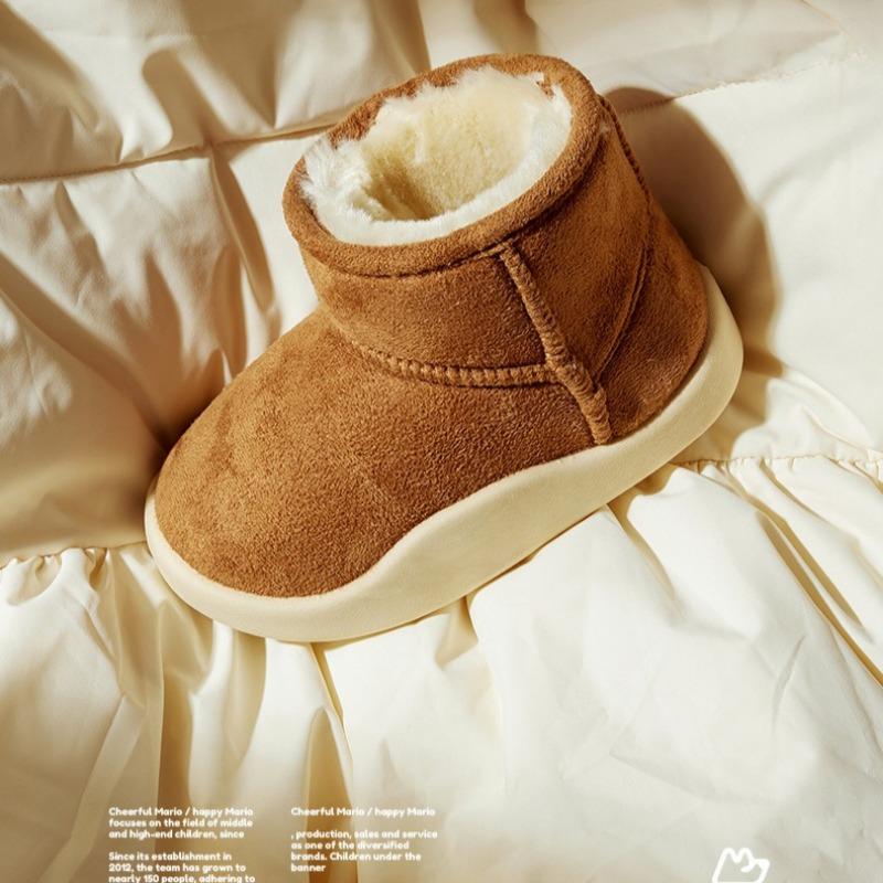 Children's Warm Snow Boots Baby  Plus Velvet Heel Cotton Shoes