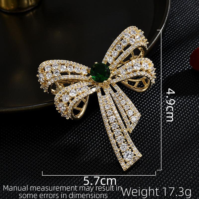 

Европейский и американский стиль Мода Ретро Женская роскошная брошь-бант Аксессуары для пальто Ювелирное изделие Подарок Большая брошь