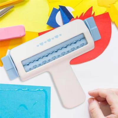 Texture Roller Paper Crimper Tool Paper Roll Embossing For Making Wave Shaper Paper Crimper Love Style