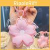 Pink Cherry Plush Blossom Keyring Bag Decoration Creative Decoration Flower