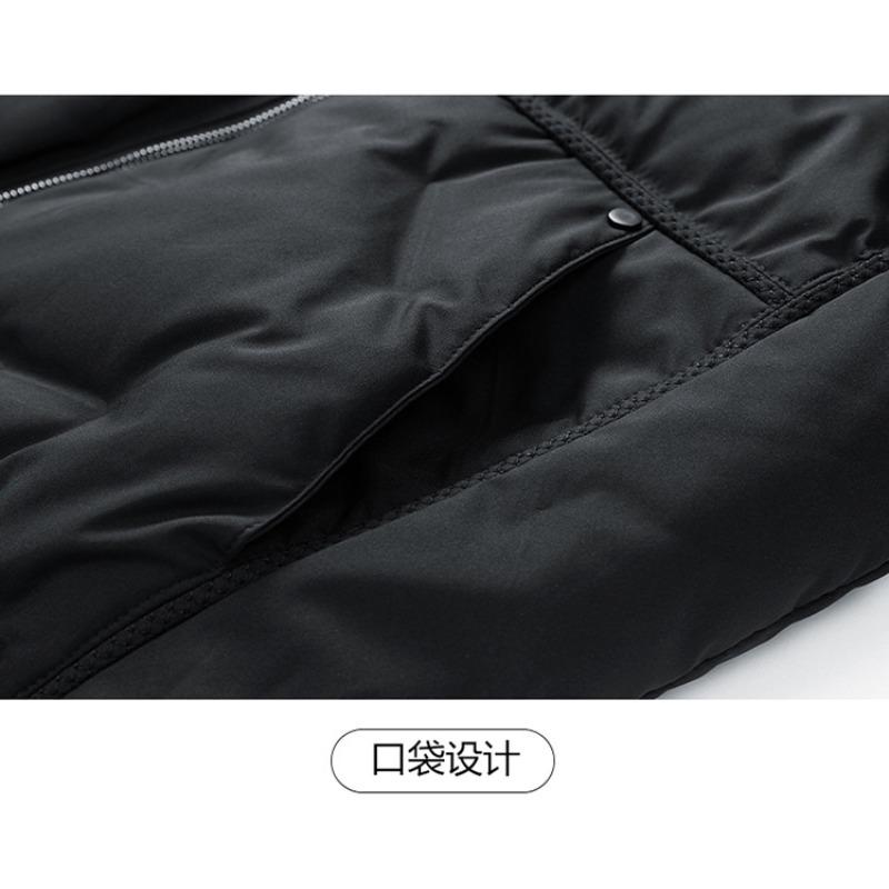 Autumn and winter men's thickened casual baseball uniform warm cotton jacket men's 2025 plaid loose trend padded clothes