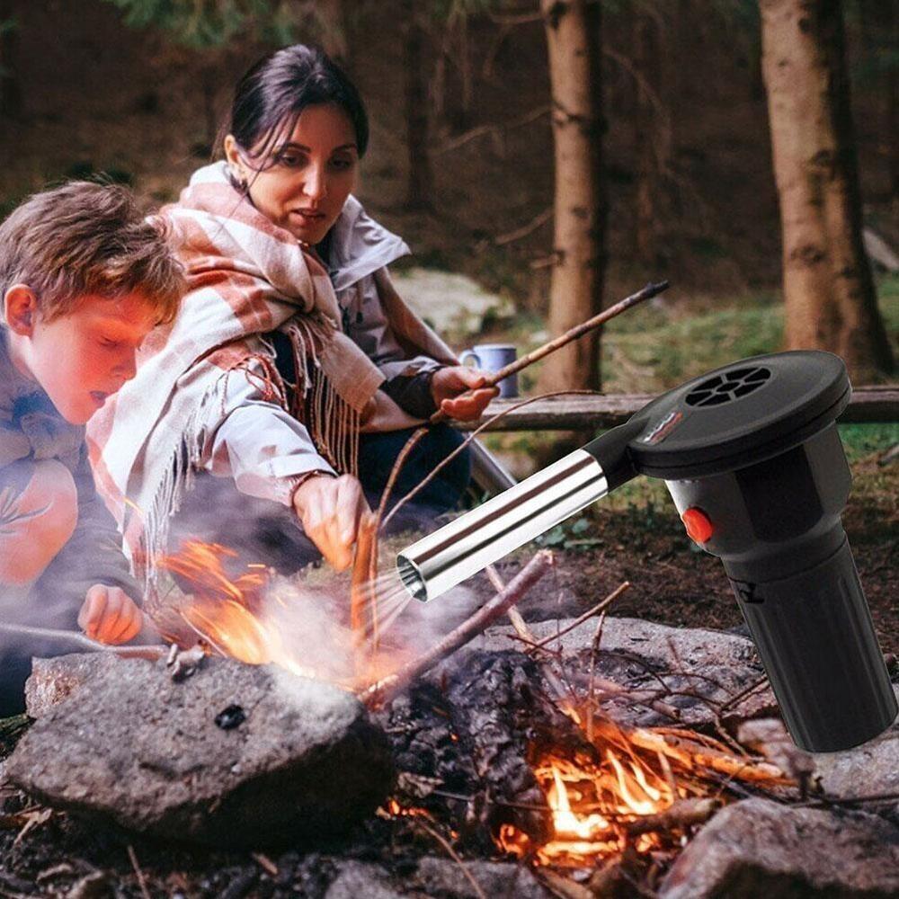 BBQ Grill Accessories Portable Bellows Fire BBQ Ventilator BBQ Fan Handheld Air Blower BBQ Blower
