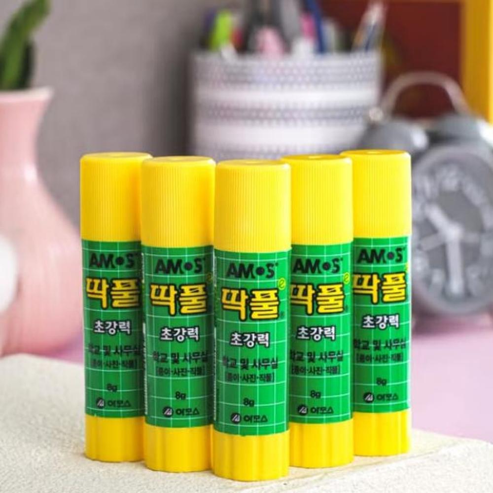 School Strong Stick Glue (Korean : Ttak-pul) 8g X 5ea