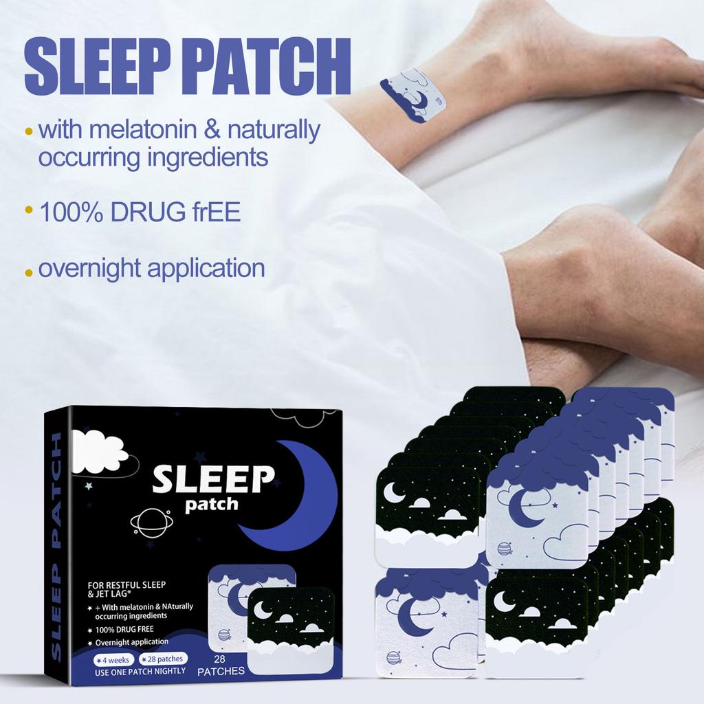 Náplast na spaní Zlepšení kvality spánku Usnadnění usínání Úleva od nespavosti a úzkosti Náplast na spaní