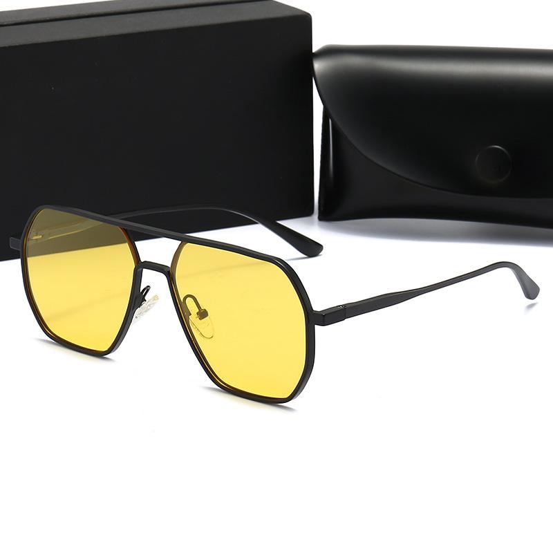 The Same Polarized Sunglasses Bring Aluminum And Magnesium Popular Fashion Sunglasses Men'S Driving Glasses Color-Changing Night Vision