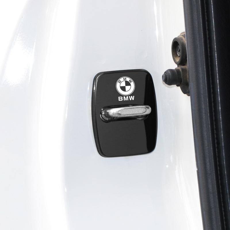 DJSA5 4Pcs Metal Car Door Lock Covers Car Accessories For BMW G26 F10 E90 F20 E46 E60 E70 E39 E36 Rust Proof Decoration Cover Stickers