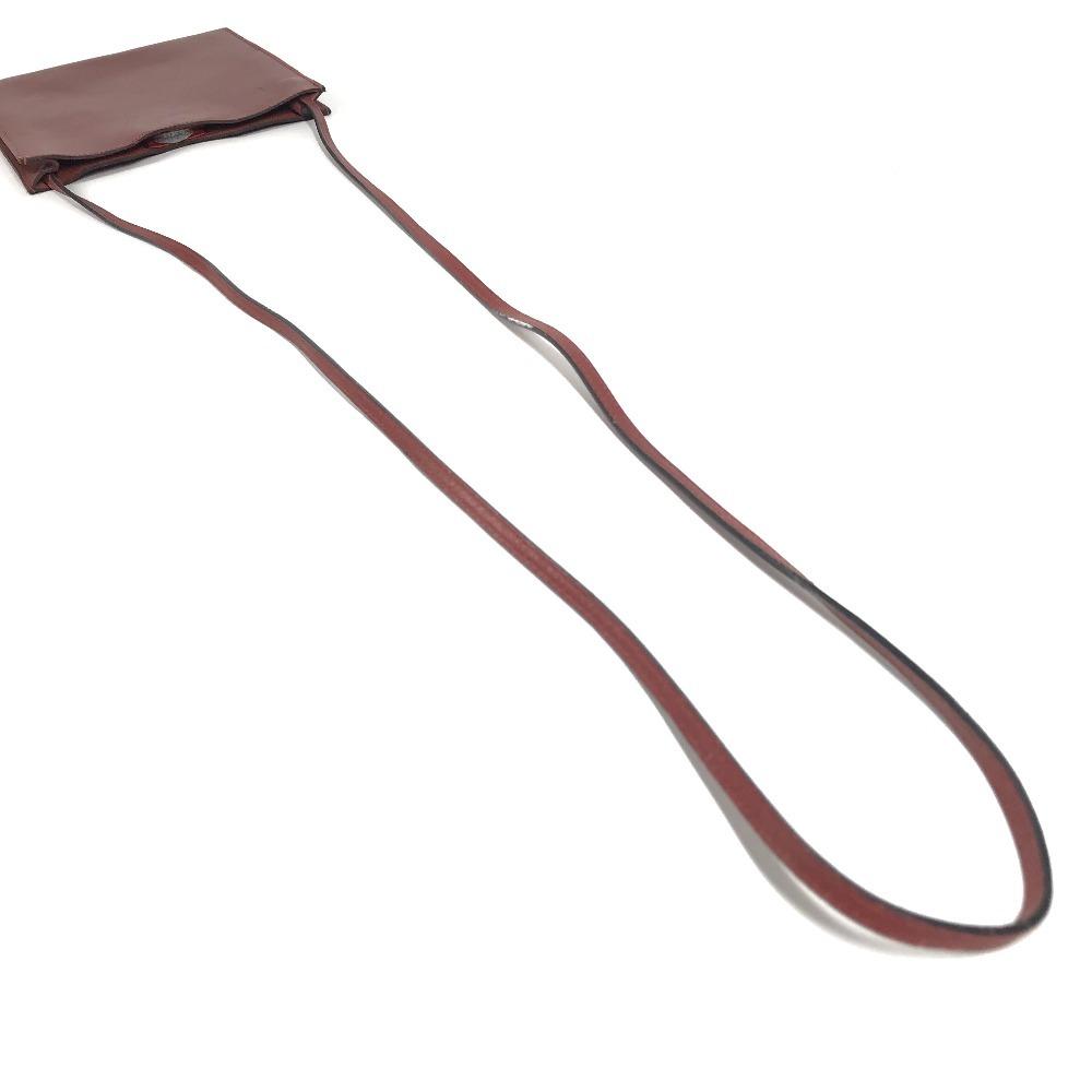 HERMES Onimetu Bag Crossbody Pochette Shoulder Bag Leather BrownBased