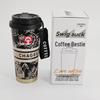 BaWangChaJi 316 Stainless Steel Aesthetic Insulated Coffee Cup with Double Straw Design