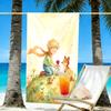 The Little Prince Print Beach Towel Design, Soft, Lightweight. for Home Bathroom, Spa, Pool, Yoga, Surfing, Camping, Gift for Family, Friend