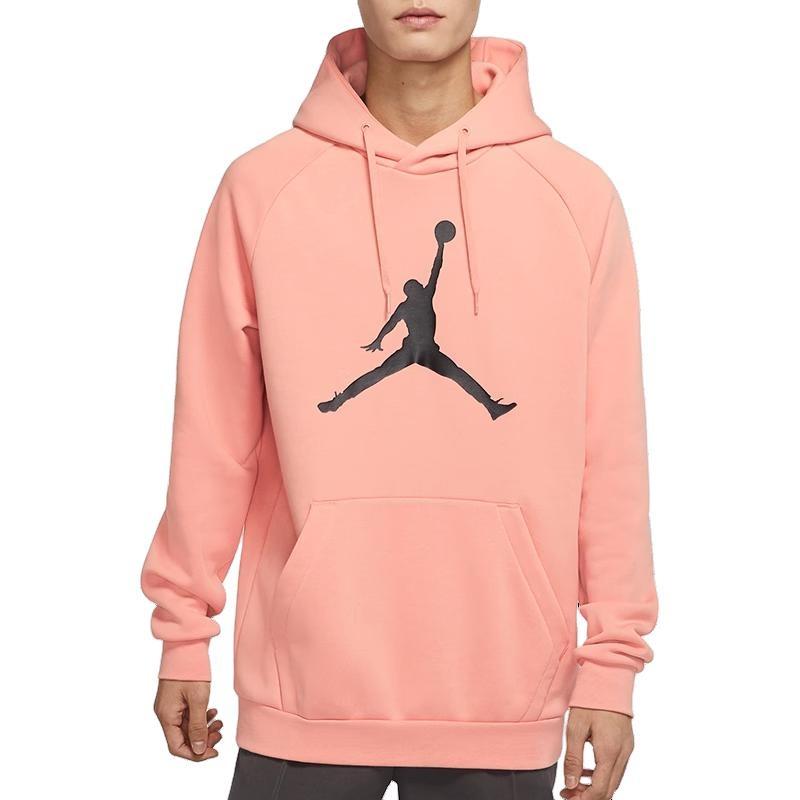 Men's Air Jordan Large logo Printing Pullover Autumn Quartz Pink DA6802-606