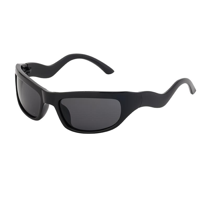 Men's Y2K Windproof Sports Sunglasses - European & American Style, Unique Shape
