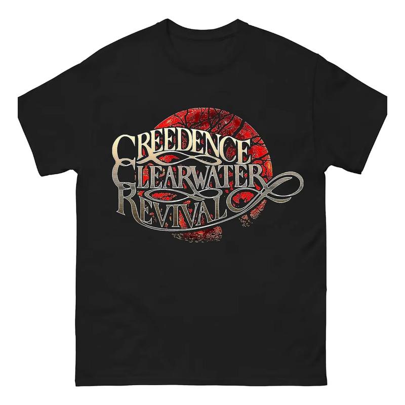 Camiseta Creedence Clearwater Revival Com Logotipo Vintage E S разноцветный