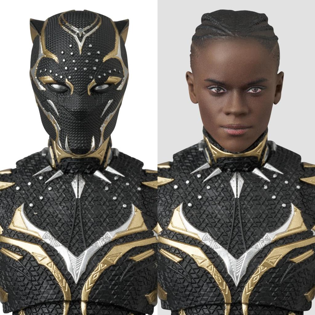 Medicom Toy MAFEX No.275 Black Panther (WAKANDA FOREVER) - Approximately 145mm tall, non-scale, pre-painted action figure.
