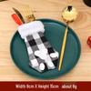 Christmas Festival Burlap Lace Cutlery Sleeves Set: Decorative Tableware for Parties & Weddings