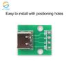 10/5/1pcs USB Type-C Breakout Board Jack 3.1 Female Connector Jack Charging Port Socket With Solder Wire PCB Converter Board