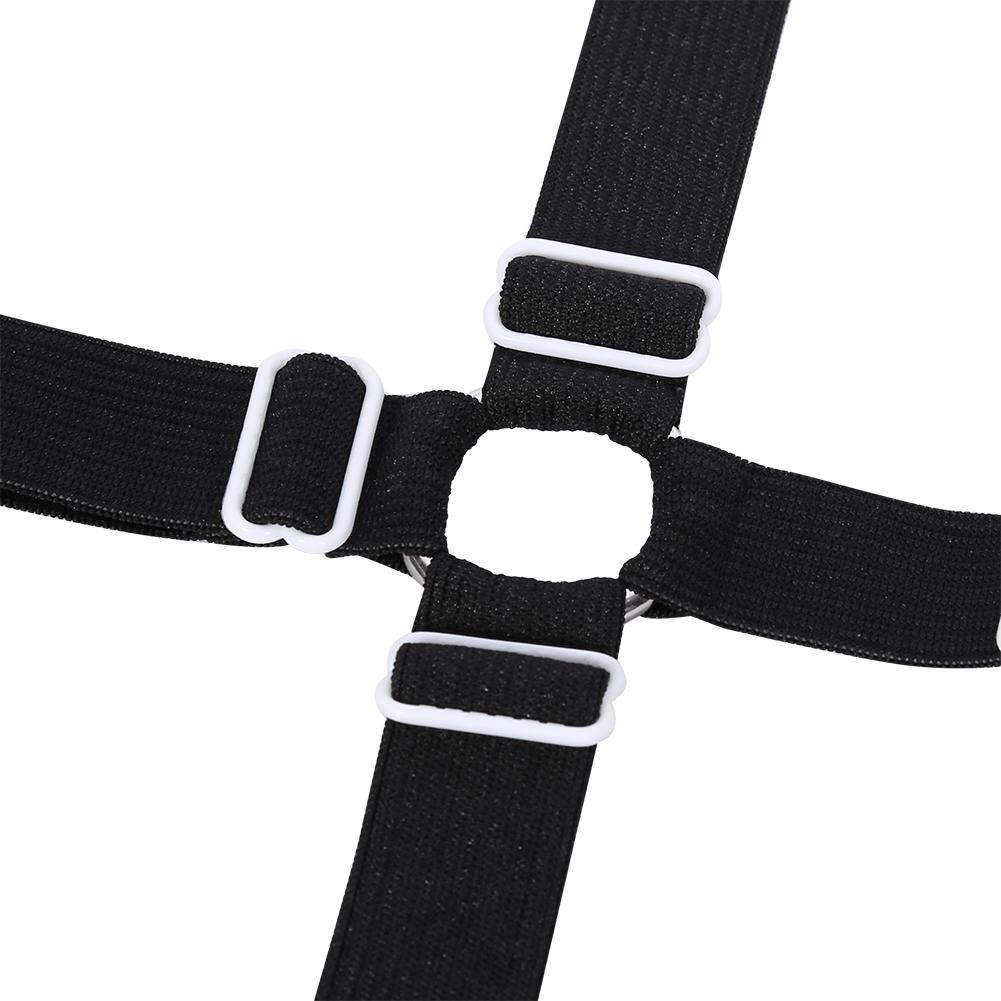 Elastic Crisscross Bed Mattress Sheet Straps Clips Triangle Grippers Holder Fasteners Suspender For Bed Sheets Mattress Pads