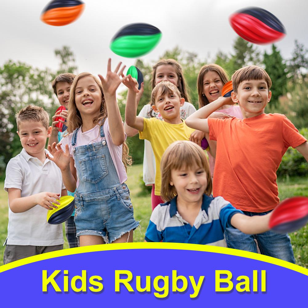 Rugby Ball  Toss & Kick Practice Slow Rebound Spiral Rugby Ball Indoor Or Outdoor Use For Training For Team Activities