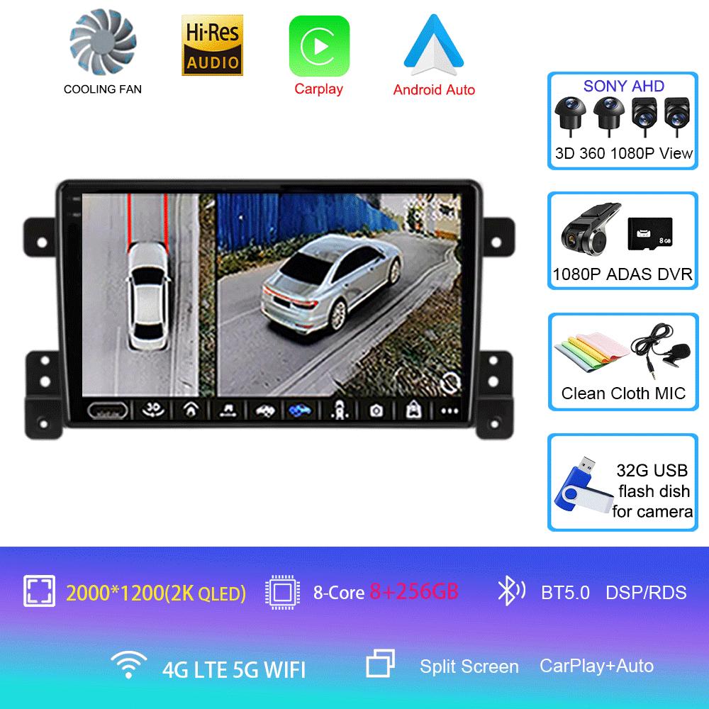 Android 14 For Suzuki Grand Vitara 3 2005-2012 2013 2014 2015 2 Din Car Radio Stereo Multimedia Video Player Navigaion Carplay