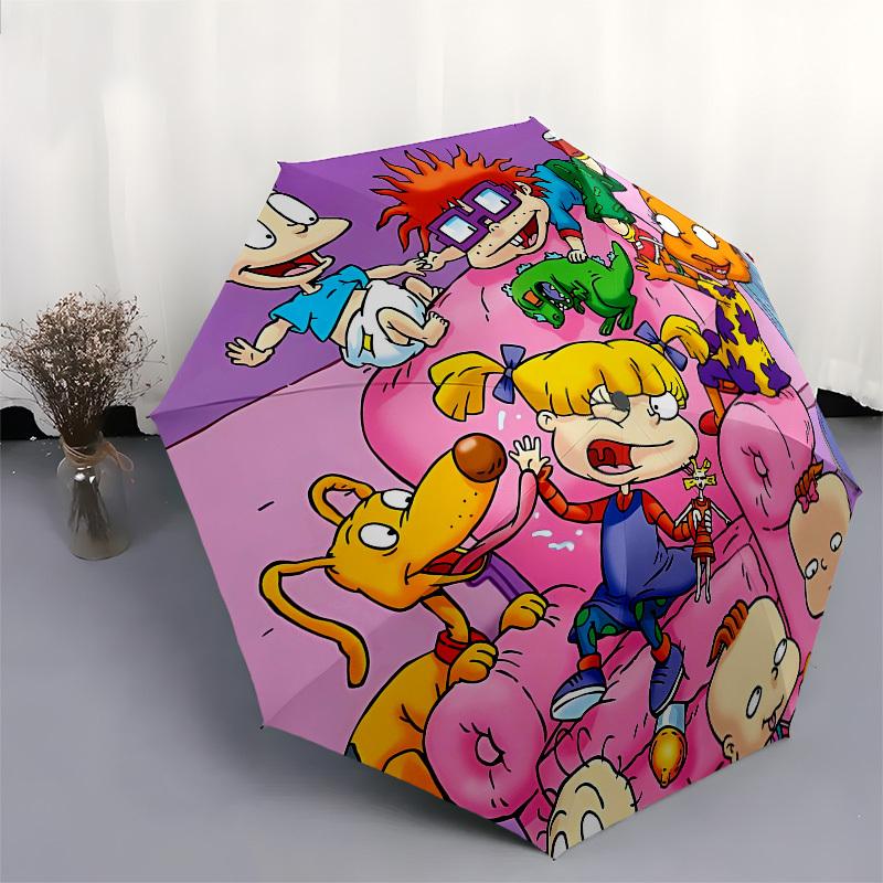 Cartoon Characters- Automatic Opening and Closing, 8-rib Structure Portable Umbrella, Suitable for Men and Women In All Seasons - Perfect Gi