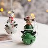 Cute Snowman Christmas Tree Pendant Holiday Christmas New Year Home Decor Resin/Iron Christmas Bells Pendant Party Supplies