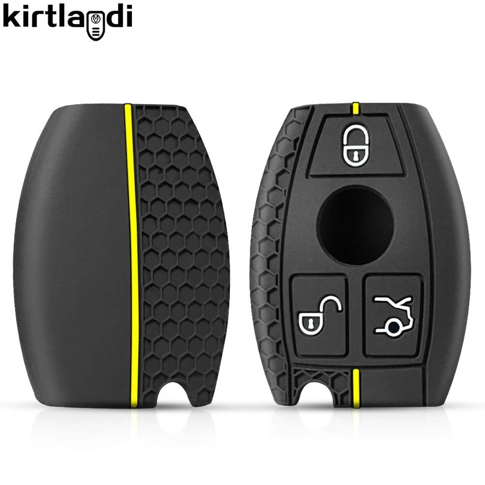 2/3buttons For Mercedes Benz W251 W463 W205 W176 W213 W204 W212 W177 GLK GLC CLA AMG A B R C E S G Class Silicone Car Key Case SL6
