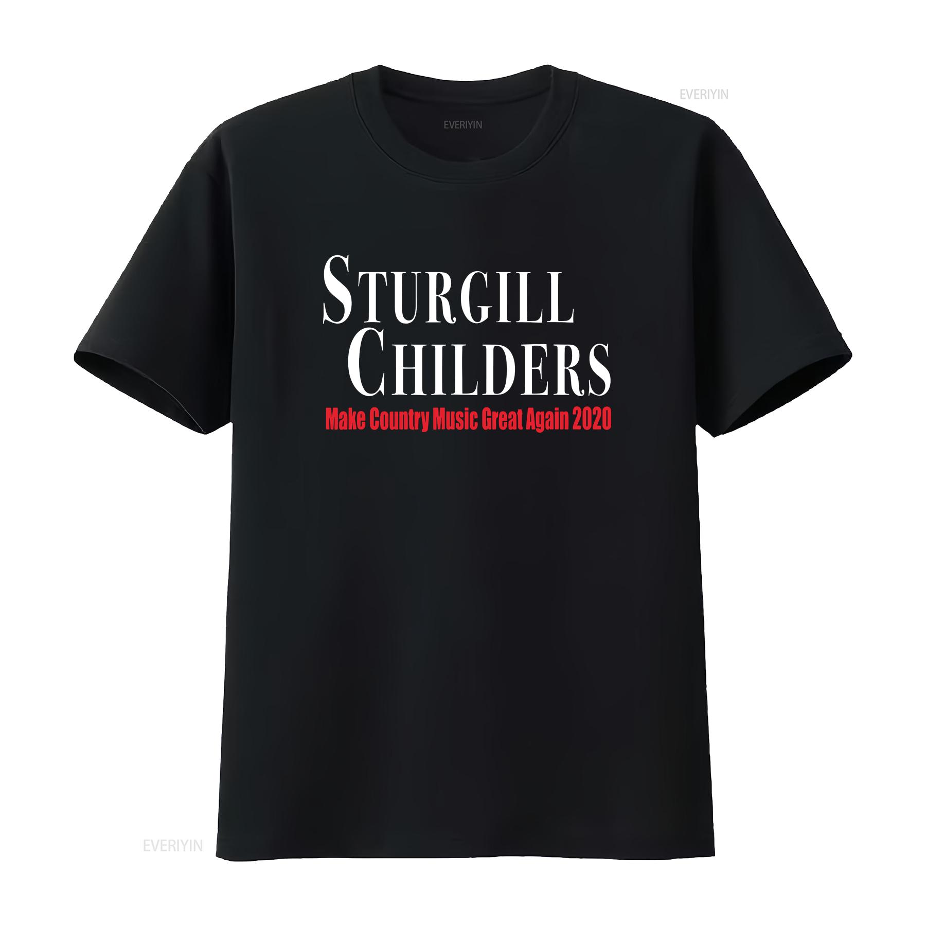 

Womens Sturgill Childers Make County Music Great Again 2020 T Shirt Black 2XL vintage Washed fashion Stretched Unisex 4XL