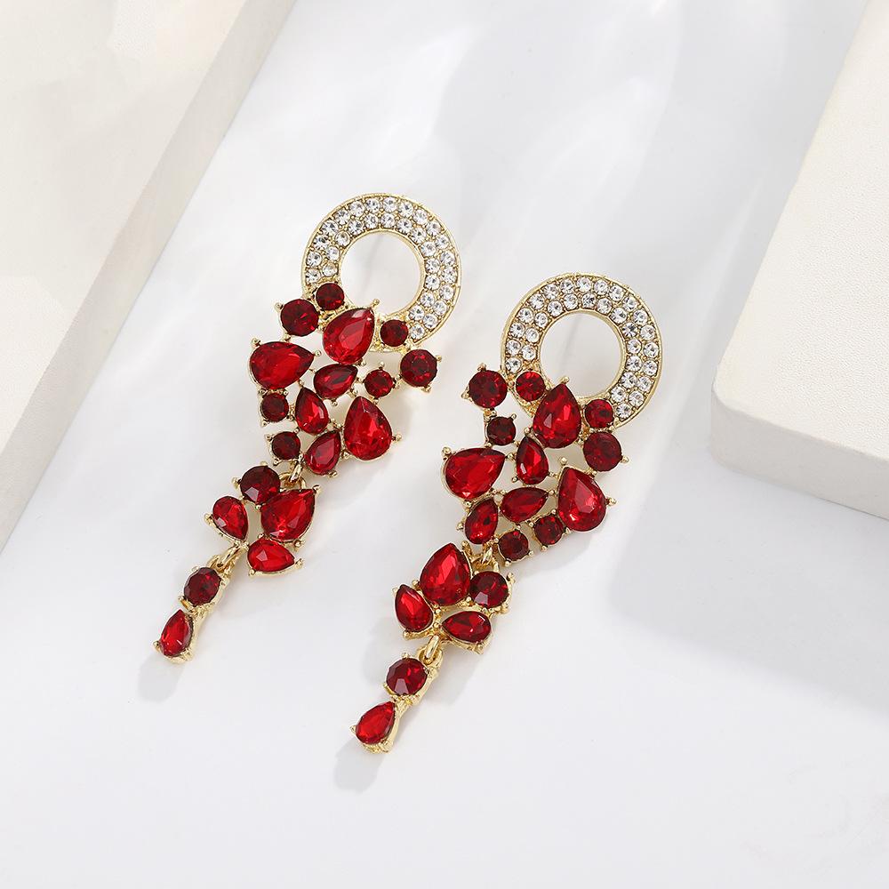 Minimalist Vintage Tassel Flower Drop Earrings Fashionable Elegant Dangle Earrings For Women Evening Party Jewelry