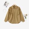 ZANZEA Women Turn Down Collar Loose Causal Long Sleeve Blouse