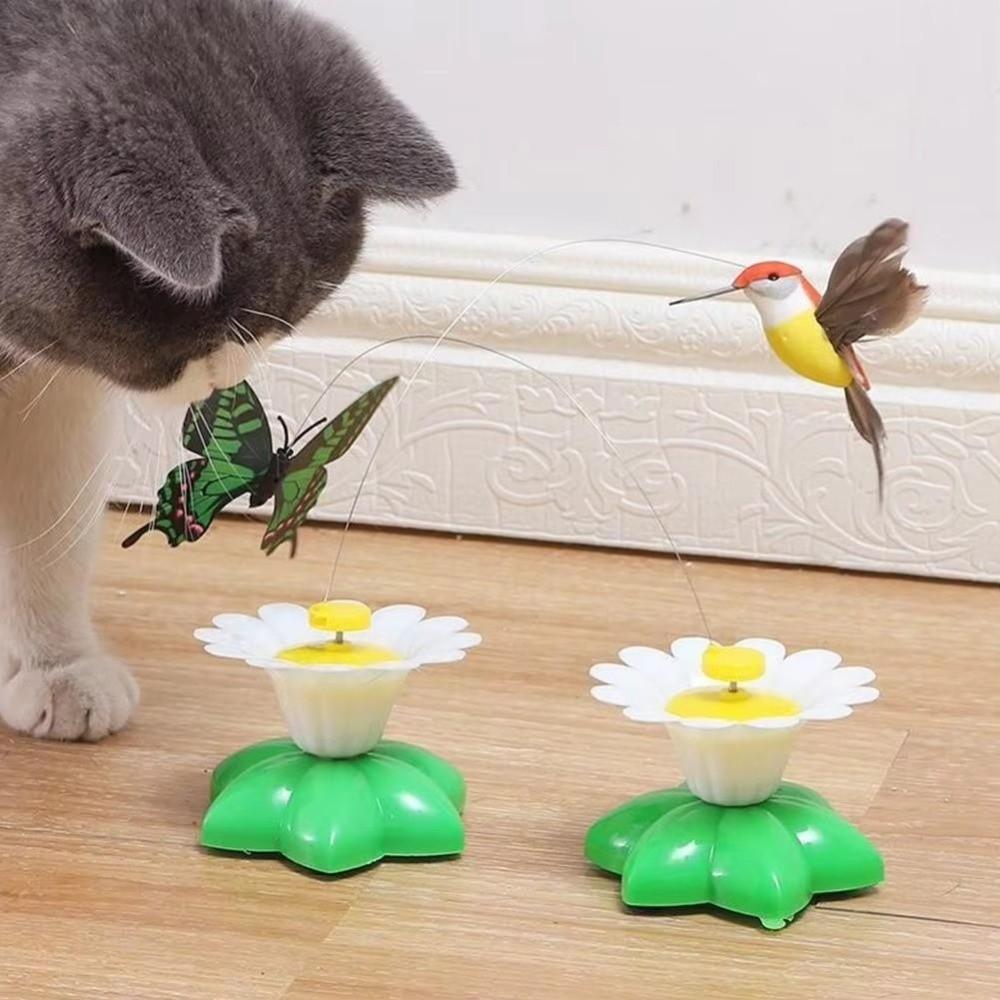 Zufällige Farben Kolibri Intelligenzspielzeug Schütteltraining Haustierspielzeug Neues Schmetterling Katzenspielzeug Haustier