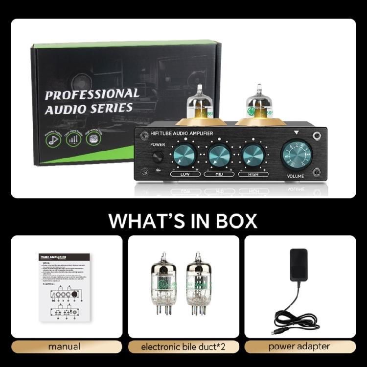 HiFi Sound Preamplifier Vacuum Tube Amplifiers Buffers Treble Bass Adjustment Preamp Tube Amplifiers Accessories