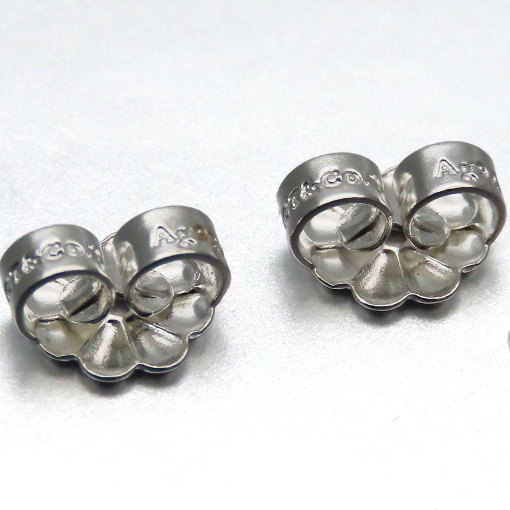 Used TIFFANY&Co. Pierce Olive Leaf Heart Silver925 1.4g Silver Accessories