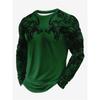 Powerful Lion 3D Printed Men's Trendy and Fashionable Long-sleeved T-shirt Urban Street Trendy and Fashionable Men's Top Casual