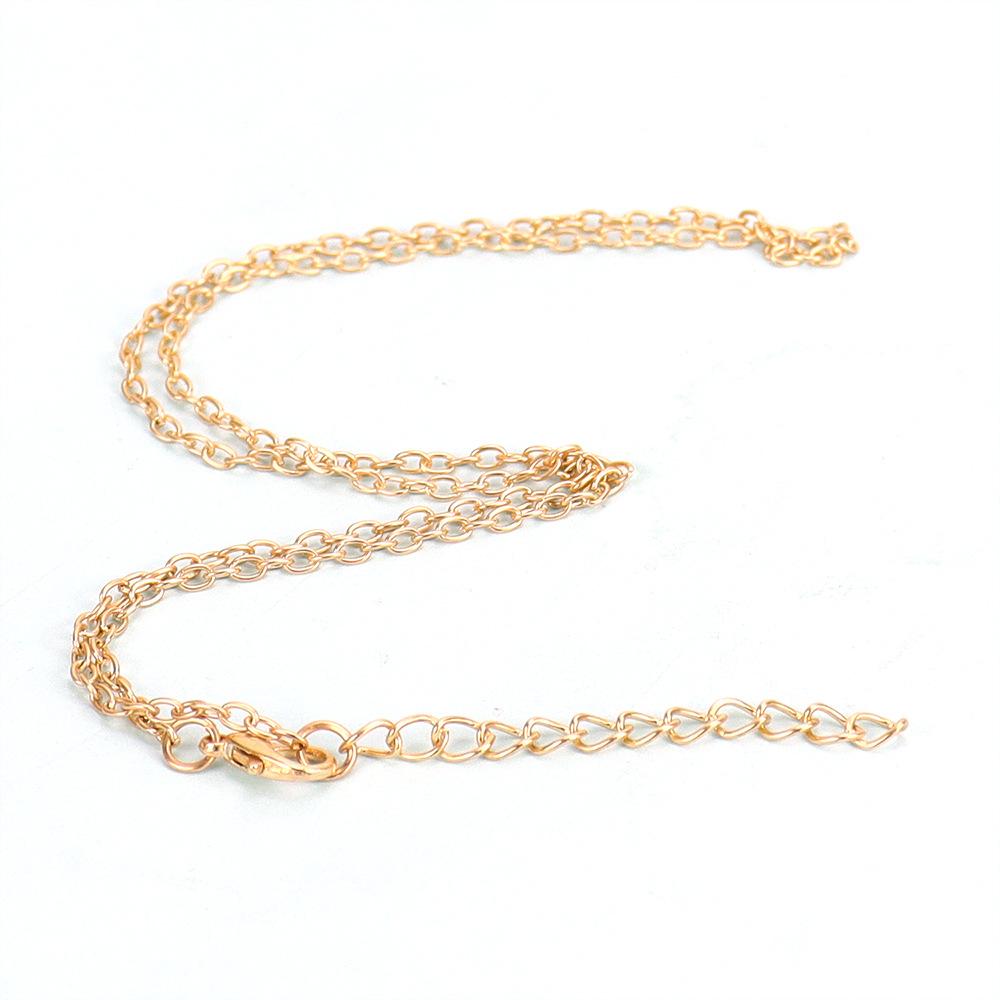 Diy Necklace 07 Cross Chain Necklace Lobster Buckle Stainless Steel O Chain Jewelry Necklace Accessories N49