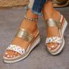 Fashion Fashionable New Round-head Sexy Lightweight Wedge Slippers for Summer Light Mouth Comfortable Outside Women's Beach Slippers