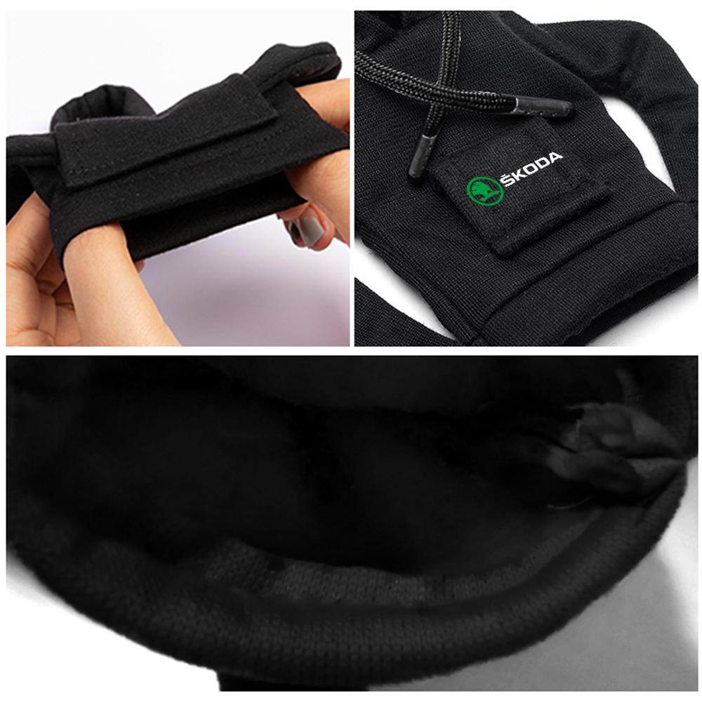 SSOE5 Gear Shift Knob Hoodie Cover Change Speed Lever Sweatshirt Car Gear Shift Cover for Skoda Rapid Fabia Octavia S VII Superb Karop
