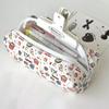 Cute Burger Dog Printed Pencil Case Large Capacity Portable Storage Bag Stationery Makeup Bag Gifts