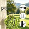 Wall-Mounted Hook Flower Pot Holder 2pcs Outdoor Hanging Plant Stand Planter Hanger Iron Flowerpot Garden Decoration