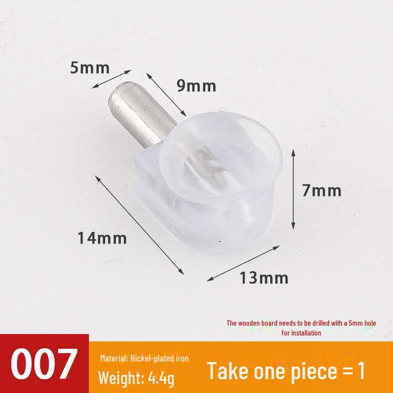 Transparent Movable Wardrobe Panel Bracket for Glass or Wooden Partition