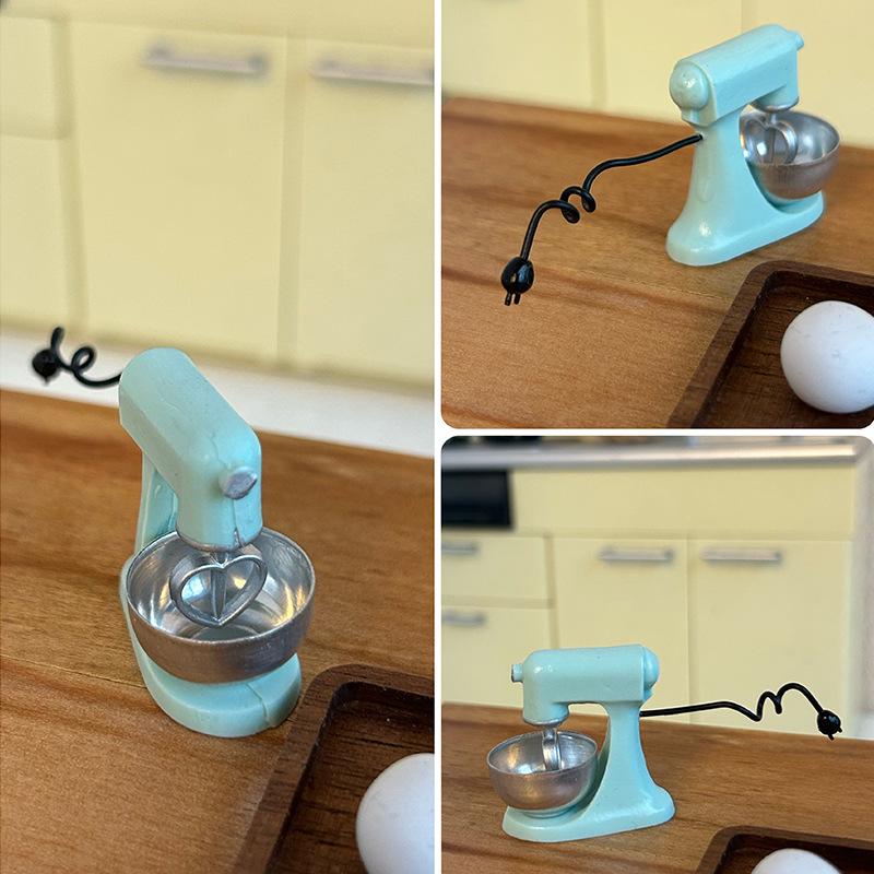 1:12 Miniature Kitchen Scene Toy with Blender - Dollhouse Accessory