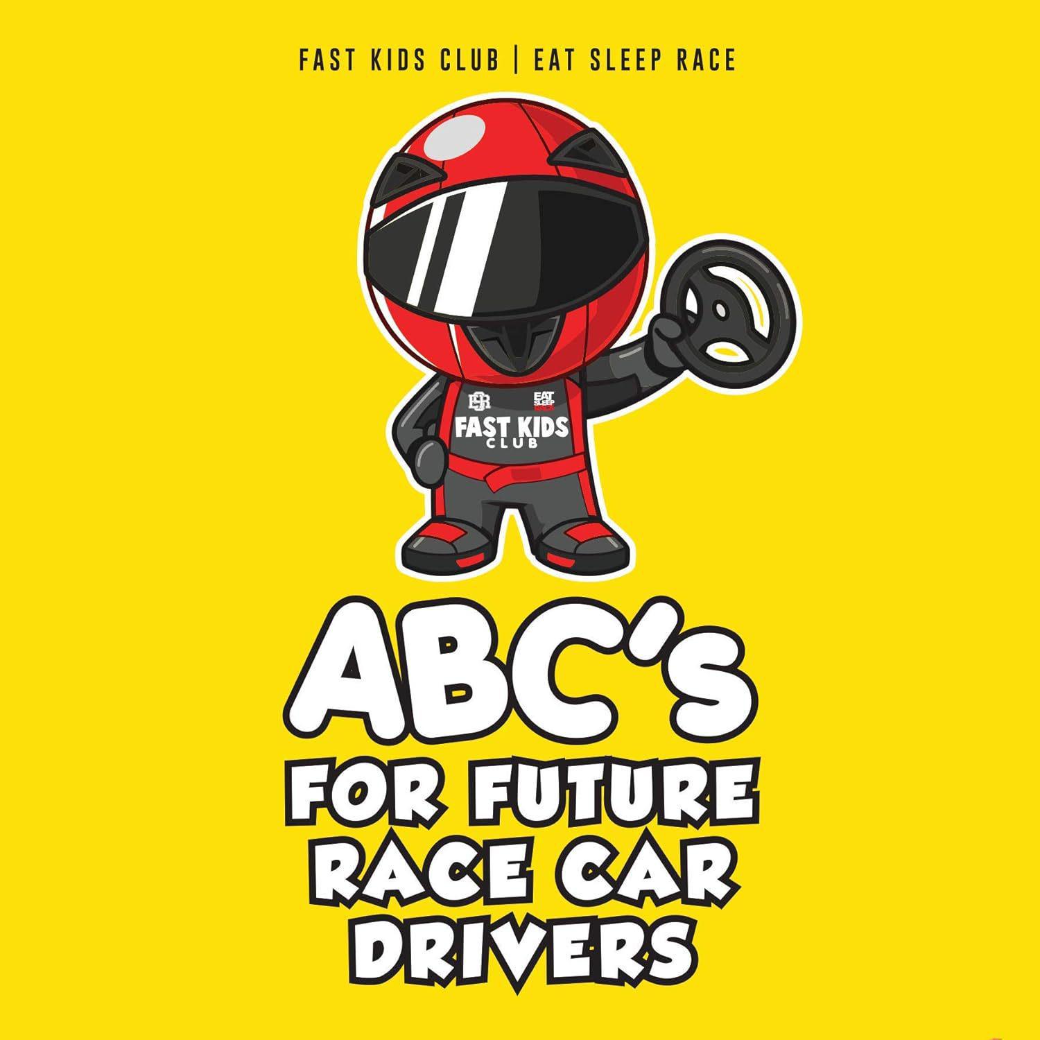 ABC Future Race Car Driver: Inspiring Book for Aspiring Young Racers 16x16 cm жёлтый