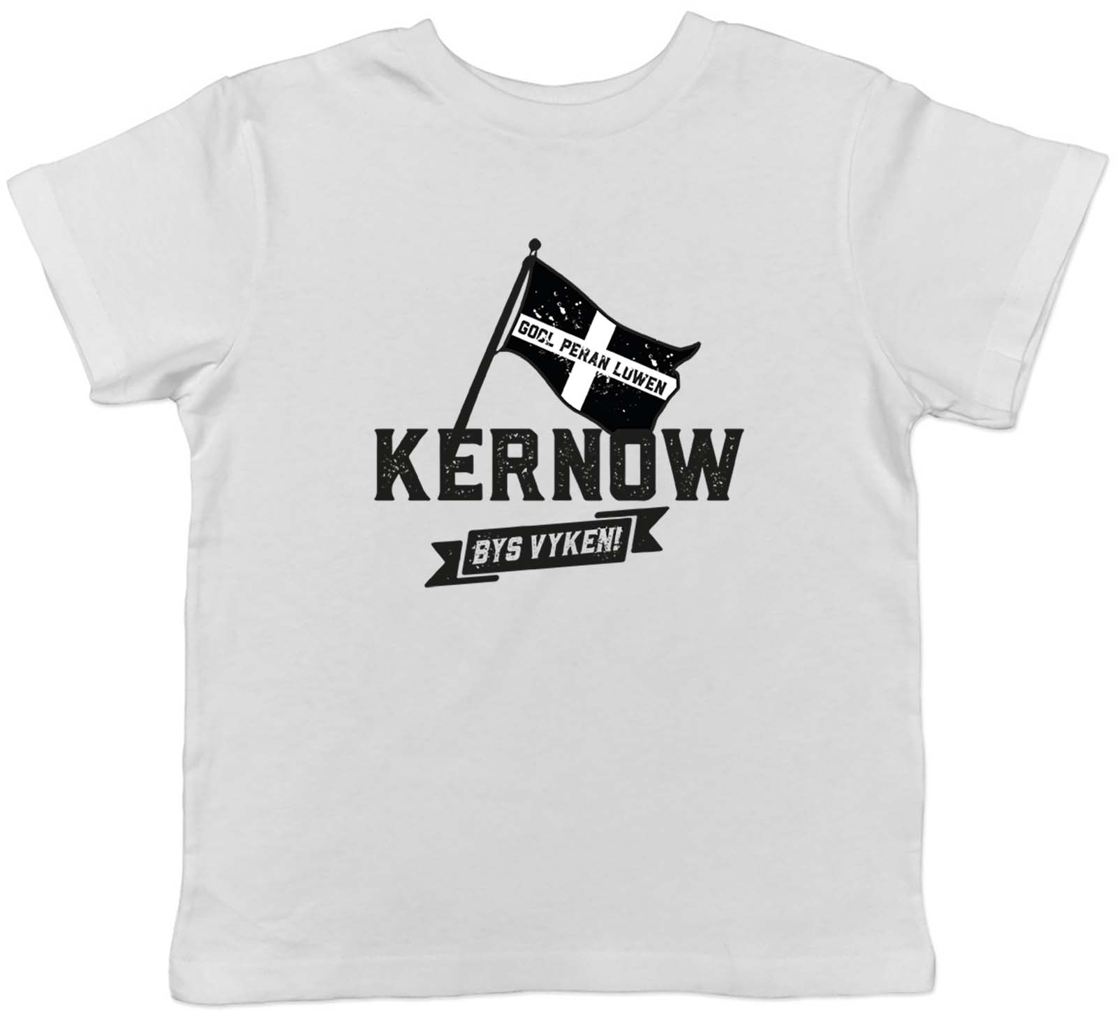 

St Piran s Day Kids T-Shirt Kernow Bys Vyken Cornwall Childrens Boys Girls Gift 110