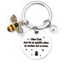 Kreativer und charmanter Edelstahl-Bienen-Schlüsselanhänger, ideal für Lehrergeschenke