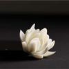Ceramic White Lotus Incense Burner Home Decor Incense Stick Holder Aromatherapy
