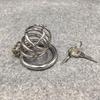 Male Chastity Device Stainless Steel Metal Co-ck Ring Cage