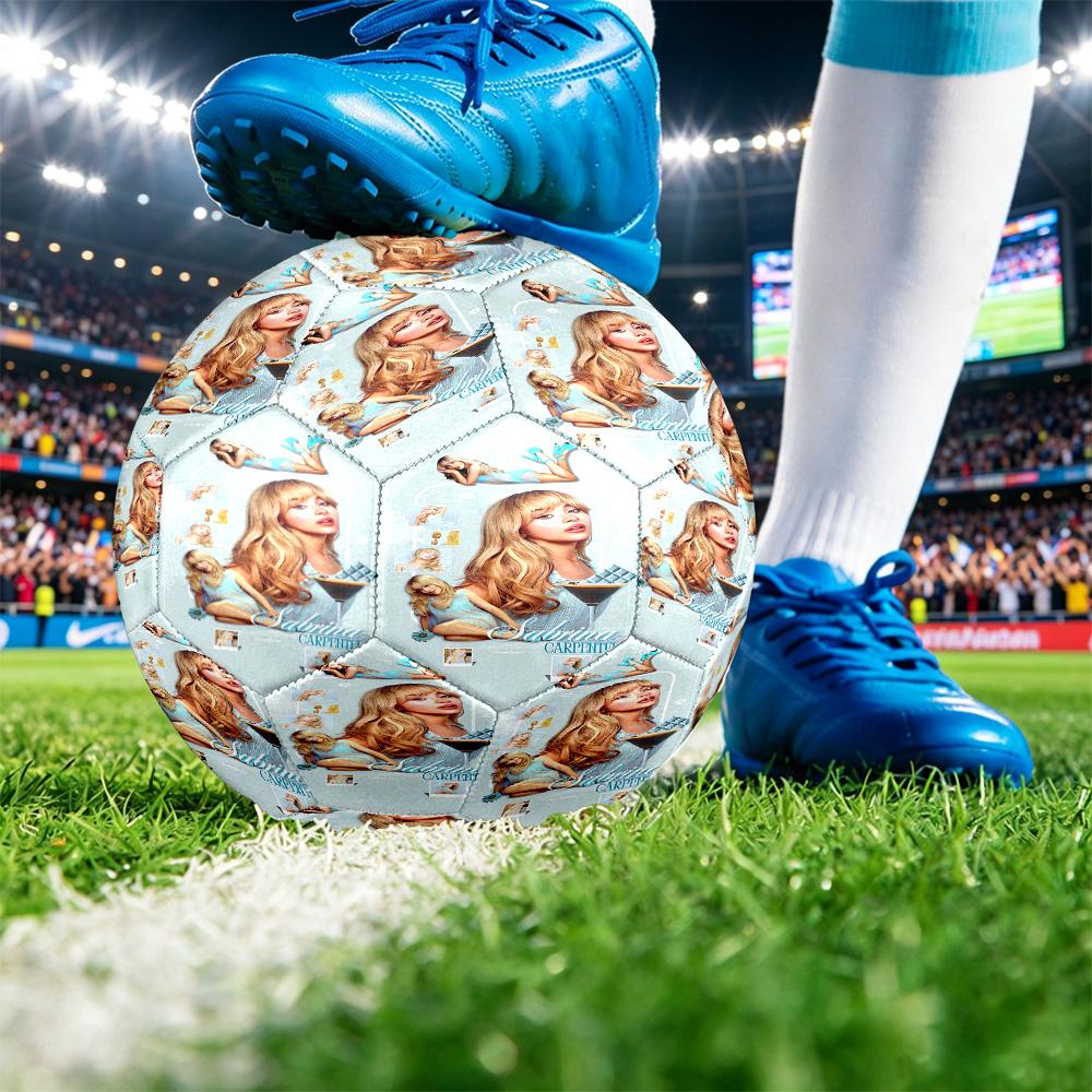 Sabrina Carpenter Print Size 5 Soccer Ball Durable Shock?Absorbing Sports Ball For Training Match Outdoor Playing
