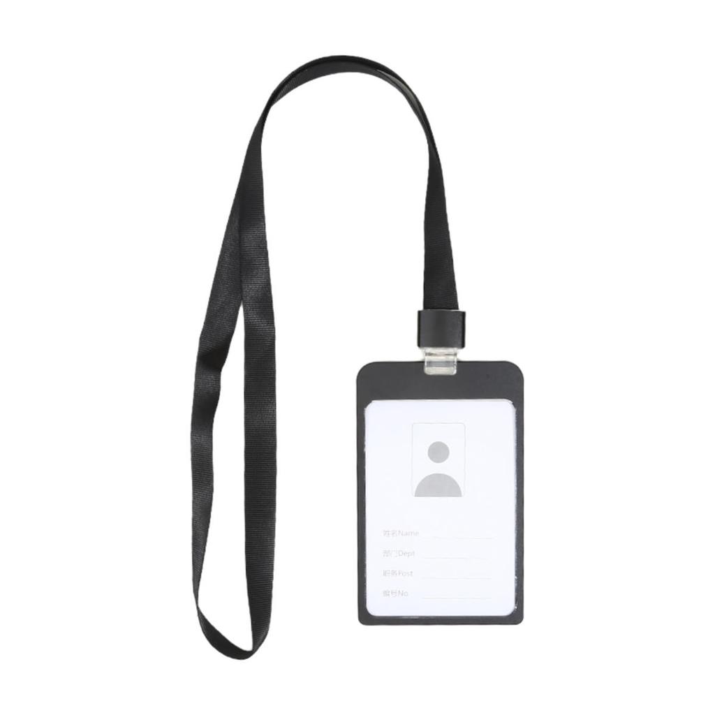 Fashion Card Cover Women Men Aluminum Alloy Work Name Card Holders Business Badge Lanyard Holder Metal Bags Case