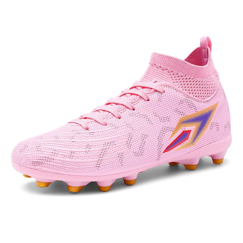 Spirit Fire Sword, Football Shoes TPU Spikes Artificial Turf Rubber Sole Leather Foot Student Children's Training Shoes