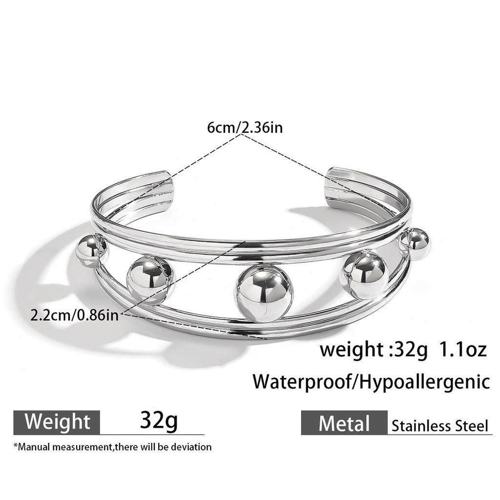 European & American Ocean Style Stainless Steel Bracelet with Starfish, Seashell, Coral Flowers, and Natural Stone Bangle Hand Jewelry.